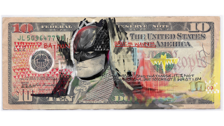 Illustration for article titled The Justice League sells out in this awesome DC superhero money art